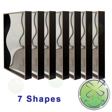 Distortingmirrors 1000x68cm set 7 shapes