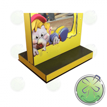 Furniture trolley for distortingmirror