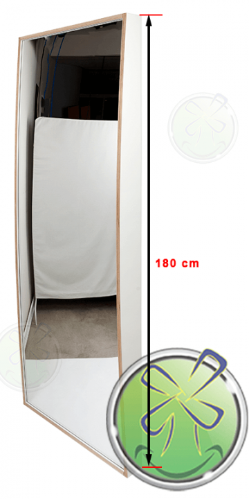 Smile mirror 180x68 white