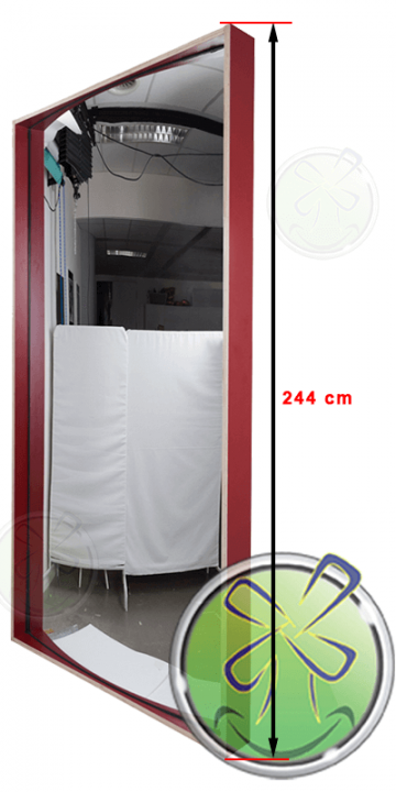 Distorting mirror 244x122cm XXL