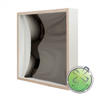 Smile mirror 50x50cm white concave length