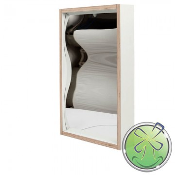 Laughing mirror 60x38cm white