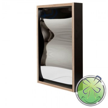 Smile mirror 60x38cm black