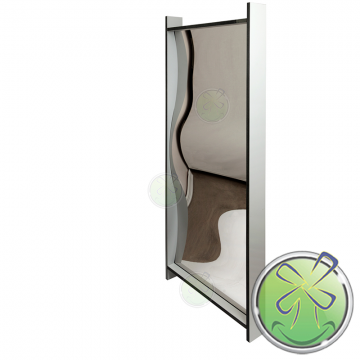 Outdoor use distortingmirror HPL