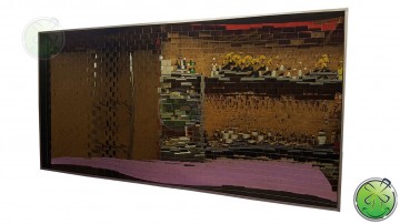 Very big distorting mirror. 244 cm high!