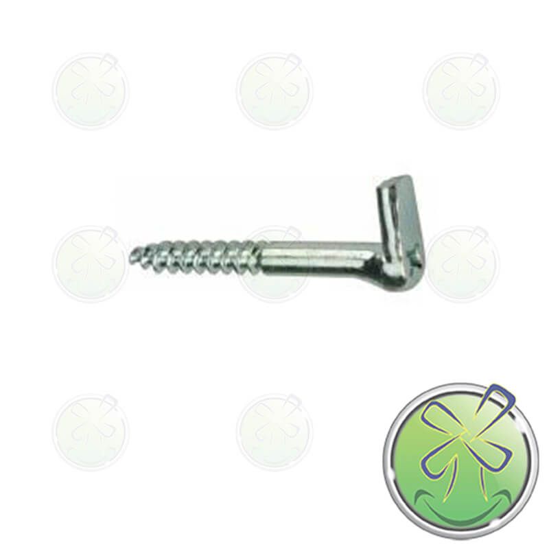 Slotted thumb screw for attaching a laughing mirror